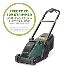 Hayter Hawk 36 Push Cordless Lawnmower Set