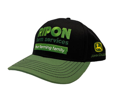 John Deere x Ripon Farm Services Official Black Cap - MC13083350BK