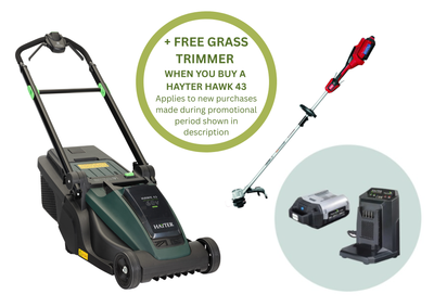 Hayter Hawk 43 Autodrive Cordless Lawnmower Set