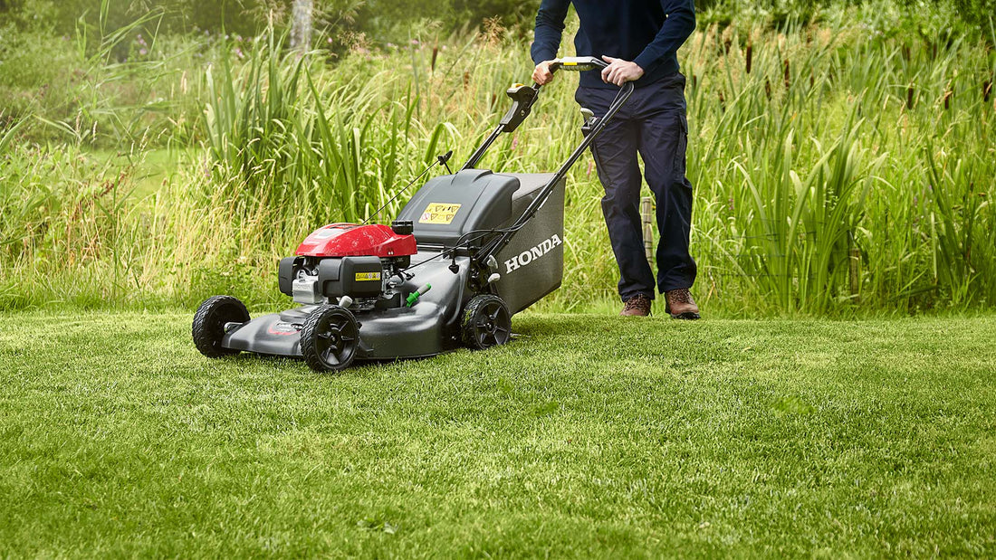 Petrol lawn mowers