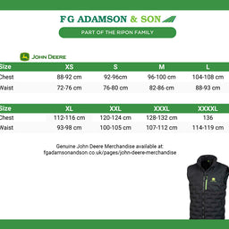 John Deere Operator Insulated Vest - MCS3066100