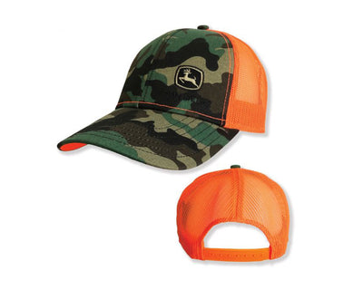 John Deere Trademark Mesh Back Cap Orange - MC13080880CA