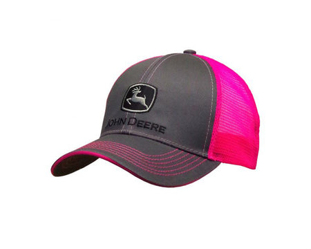 John Deere Trademark Mesh Back Cap Pink  MC23080418CH