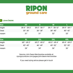 John Deere Adults Overalls in Black with Zip Fastening - MCS1036910