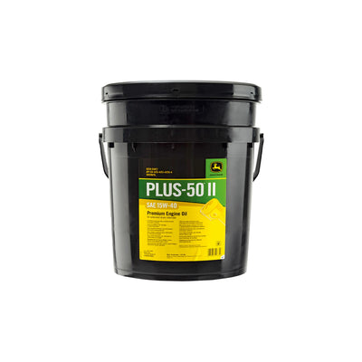John Deere Engine Oil, Plus-50™ II, SAE 15W-40, API CK-4/CJ-4/SN, ACEA E9/E7, 20 Litre (5.28 Gallon) - VC50002X020