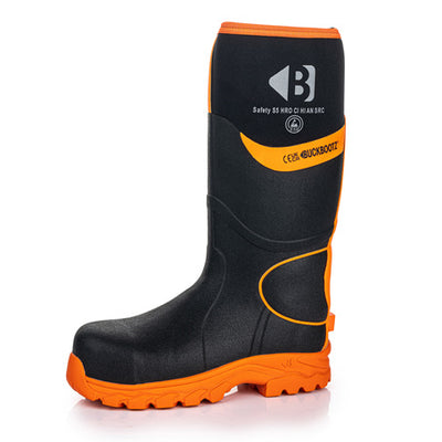 Buckler BuckBootz BBZ8000BKOR Safety Wellington Hi-Vis Orange/ Black