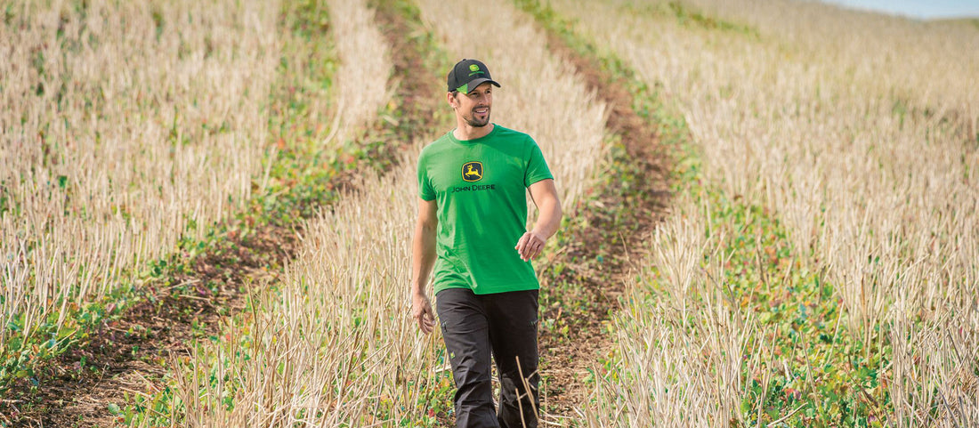 Man in field
