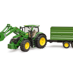 John Deere Bruder 7R 350 with Frontloader & Trailer Model - MCB009828000
