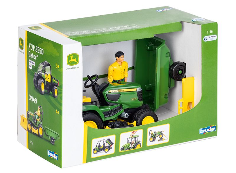 John Deere Bruder Lawn Tractor with Gardener - MCB009824000