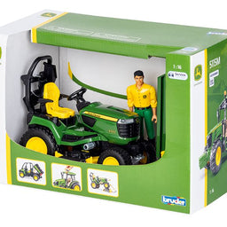John Deere Bruder Lawn Tractor with Gardener - MCB009824000