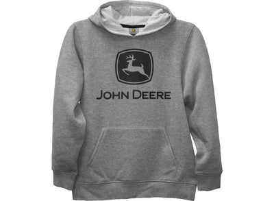 John Deere Kids Grey Logo Hoodie - MCPB4J388H