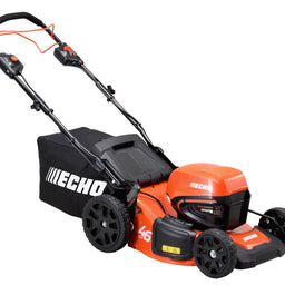 Self propelled battery lawn mower