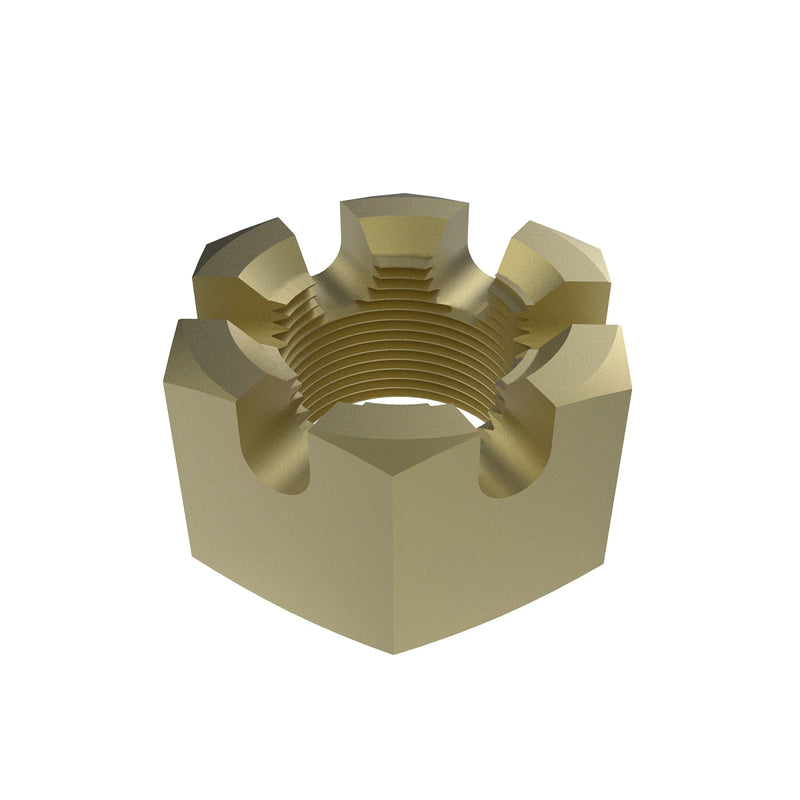 NUT, HEX SLOTTED