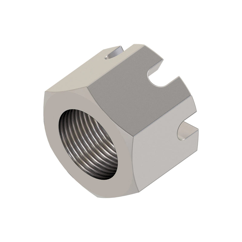 NUT, METRIC HEX SLOTTED