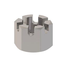 NUT, METRIC HEX SLOTTED