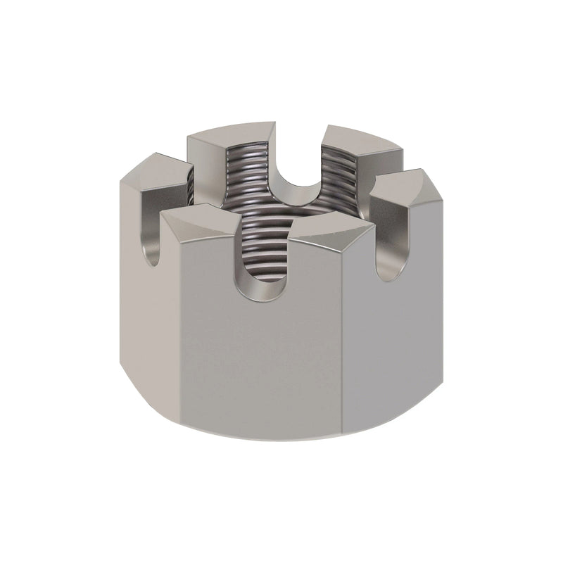 NUT, METRIC HEX SLOTTED