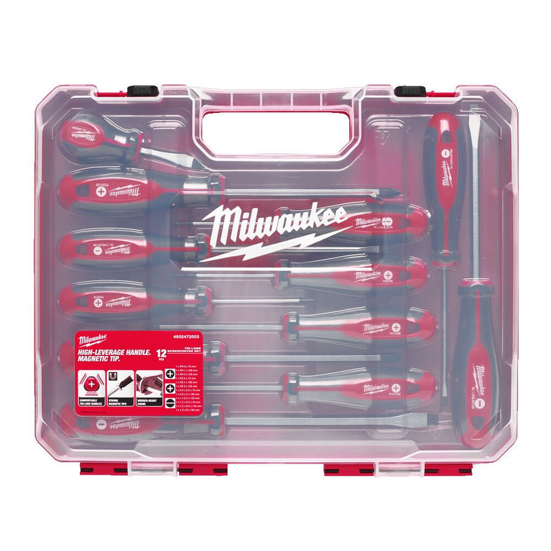 MILWAUKEE 12 Piece Tri-Lobe Screwdriver Set 4932472003