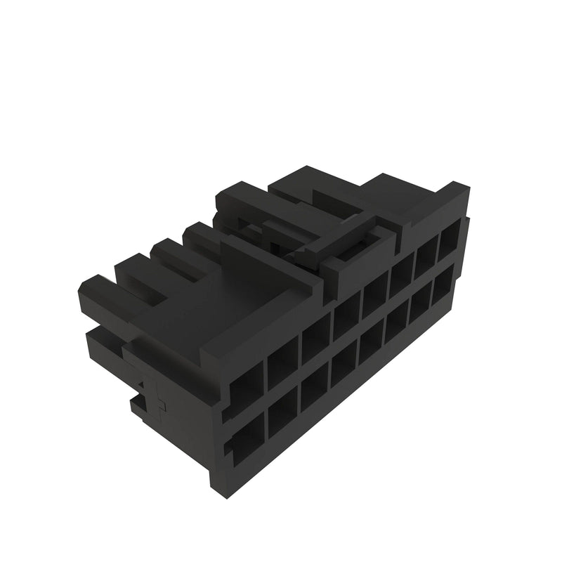 CONN MOLEX MFITTPA 16W F BLK PLYSTR