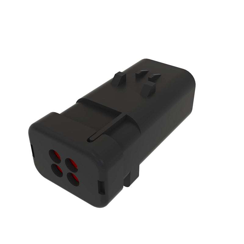 TYCO AMPSEAL16 4W PIN SLD RED PLSTC