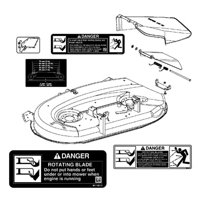 John Deere Mower Deck, 42C Inch - AM128570