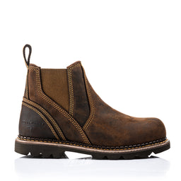 Buckler BuckBootz B1555 Hard as Nails Dealer Boot Waxed Brown Crazy Horse