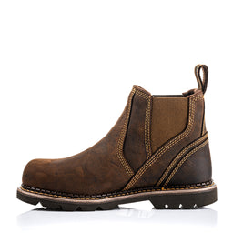 Buckler BuckBootz B1555 Hard as Nails Dealer Boot Waxed Brown Crazy Horse