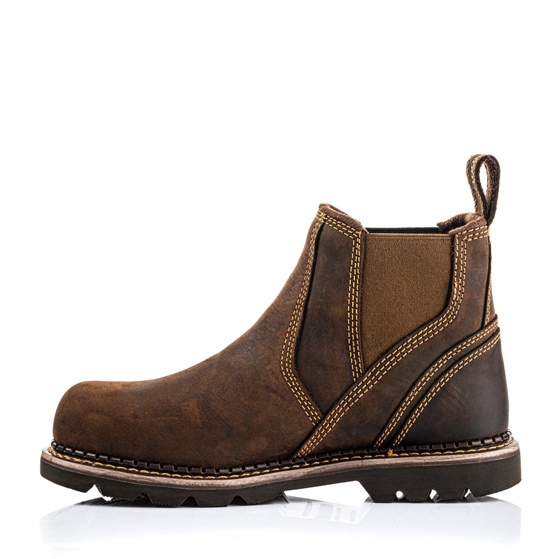 Buckler BuckBootz B1555 Hard as Nails Dealer Boot Waxed Brown Crazy Horse