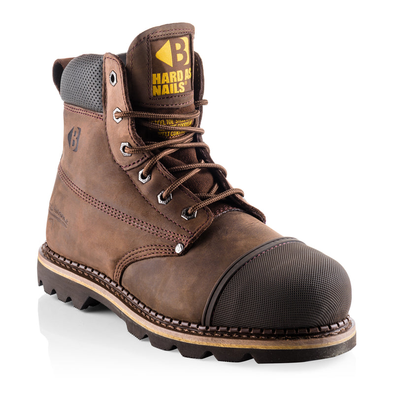 Buckler BuckBootz B301 Hard as Nails Lace Boot in Chocolate Oil