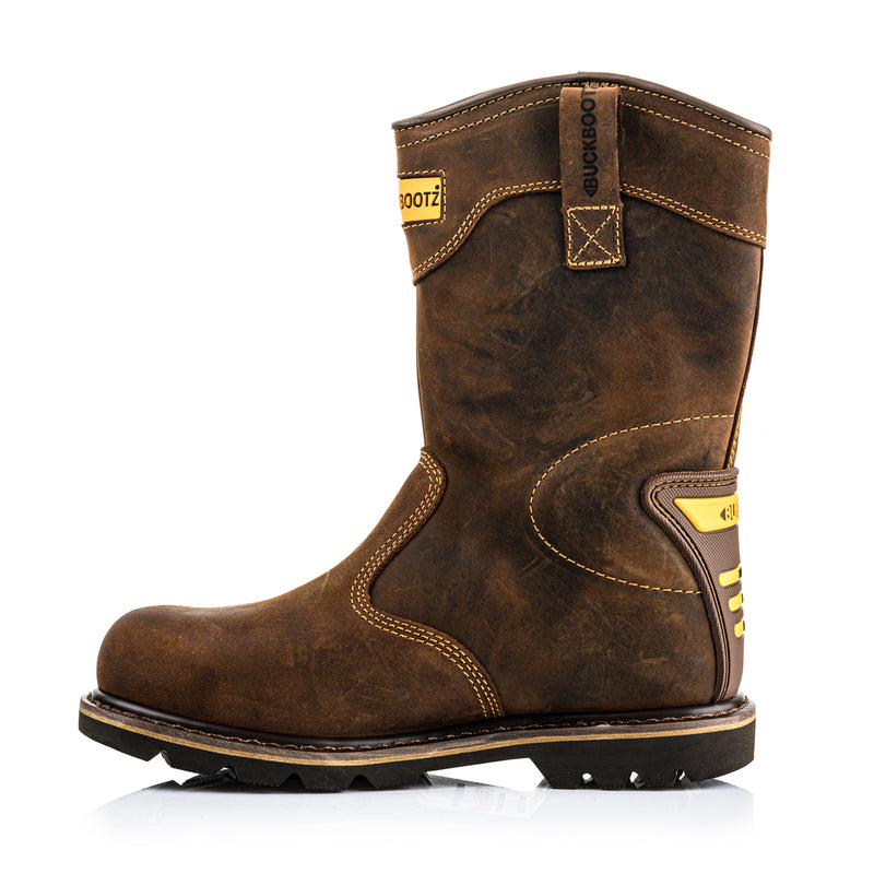 Traders Rigger Boot Buckler BuckBootz B701 Hard as Nails Rigger Boot Brown Crazy Horse ...