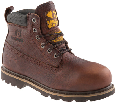 Buckler BuckBootz B750 Hard as Nails Lace Boot Dark Brown Weathergrain