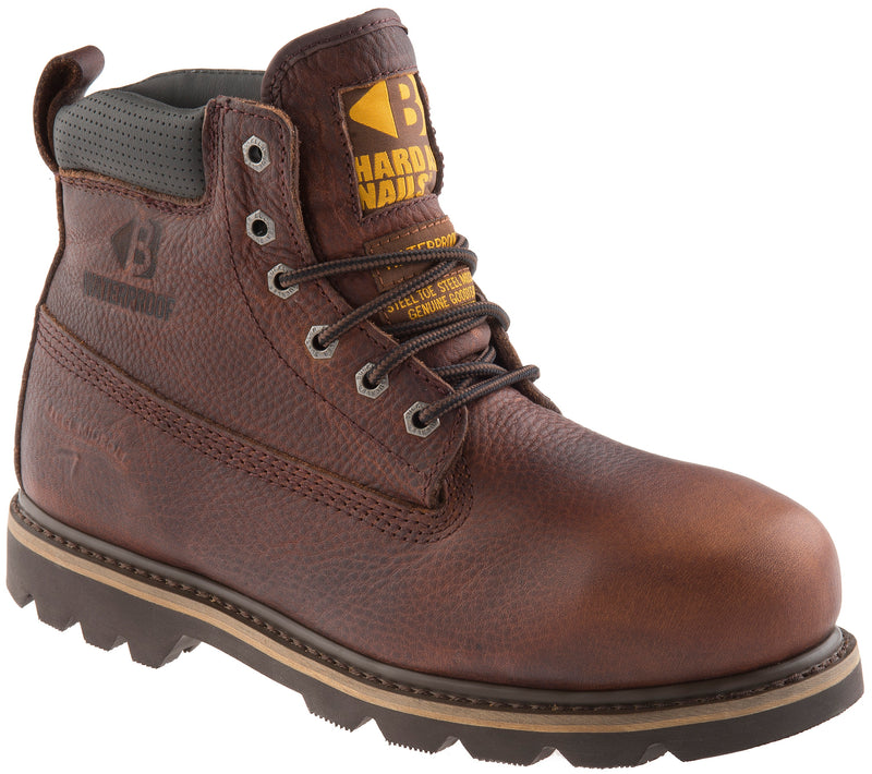 Buckler BuckBootz B750 Hard as Nails Lace Boot Dark Brown Weathergrain