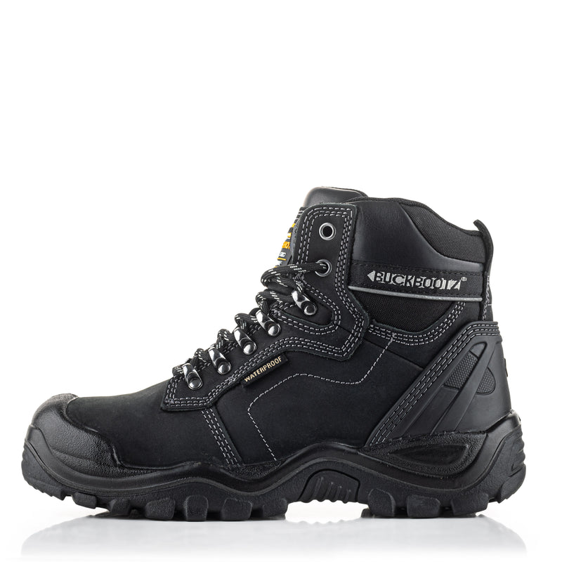 Buckler BuckBootz BSH009BK Buckshot Lace Boot Black Crazy Horse