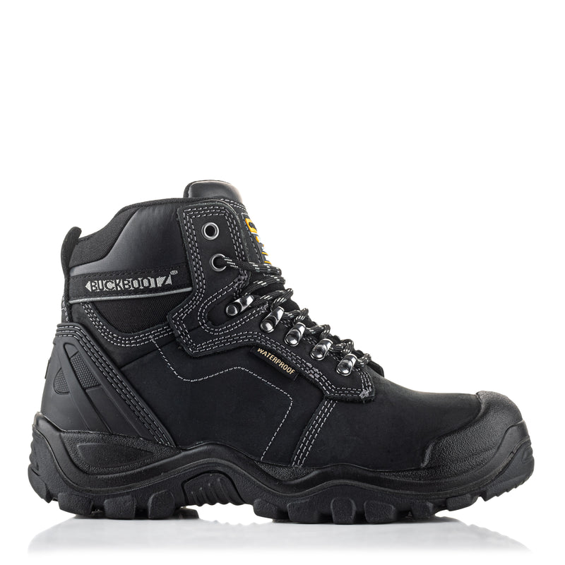 Buckler BuckBootz BSH009BK Buckshot Lace Boot Black Crazy Horse