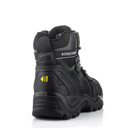 Buckler BuckBootz BSH009BK Buckshot Lace Boot Black Crazy Horse