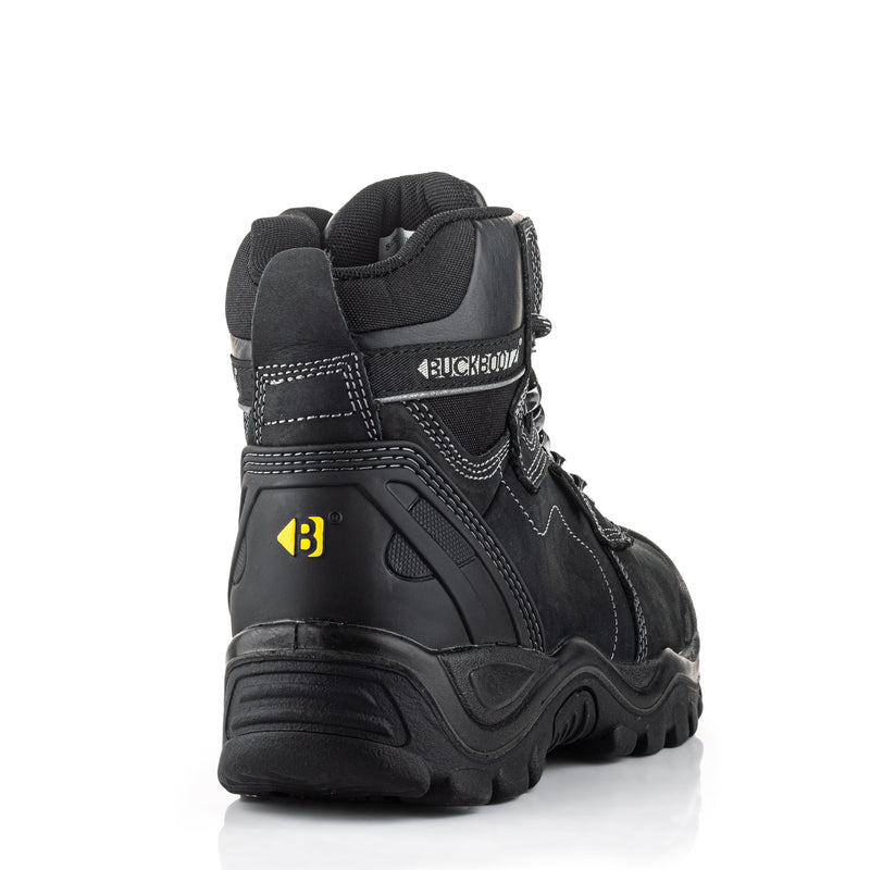 Buckler BuckBootz BSH009BK Buckshot Lace Boot Black Crazy Horse