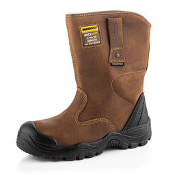 Buckler BuckBootz BSH010BR Buckshot Rigger Boot Dark Brown Crazy Horse