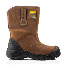Buckler BuckBootz BSH010BR Buckshot Rigger Boot Dark Brown Crazy Horse