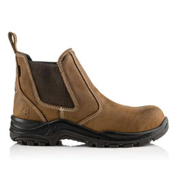 Buckler BuckBootz DEALERZS Safety Nubuckz Dealer Boot Brown Crazy Horse