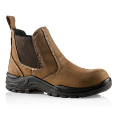 Buckler BuckBootz DEALERZS Safety Nubuckz Dealer Boot Brown Crazy Horse