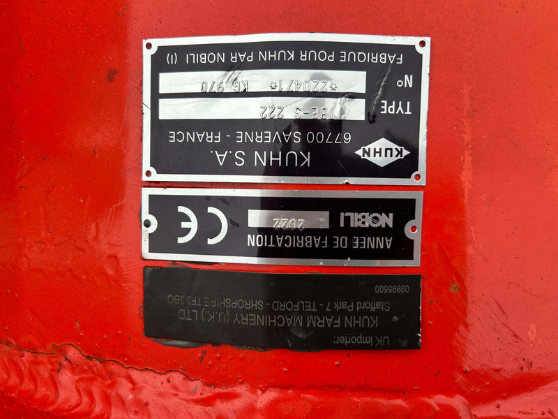 Used KUHN TBES 222 Flail Mower- F1147787