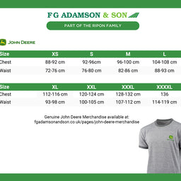 John Deere Active T-Shirt Grey - MCS3545607