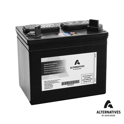 John Deere 12v Battery, Wet Charged 22Ah, 340 CCA, U1R BCI - JXYP340A22