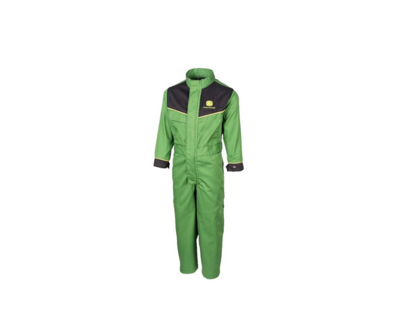 John Deere Childrens' Overalls in Field Green with Zip Fastening - MCS1001003