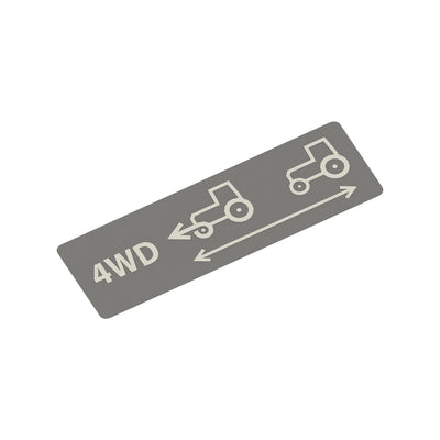 John Deere MFWD Vinyl Label - LVU24954
