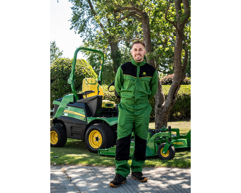 John Deere Adults Overalls in Field Green with Stud Fastening - MCS1001002