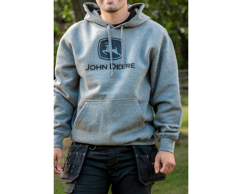 John Deere Hoodie Light Grey MC130217CH Ripon Family