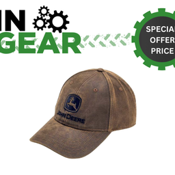 John Deere Oilskin Style Cap - MC13080879BW