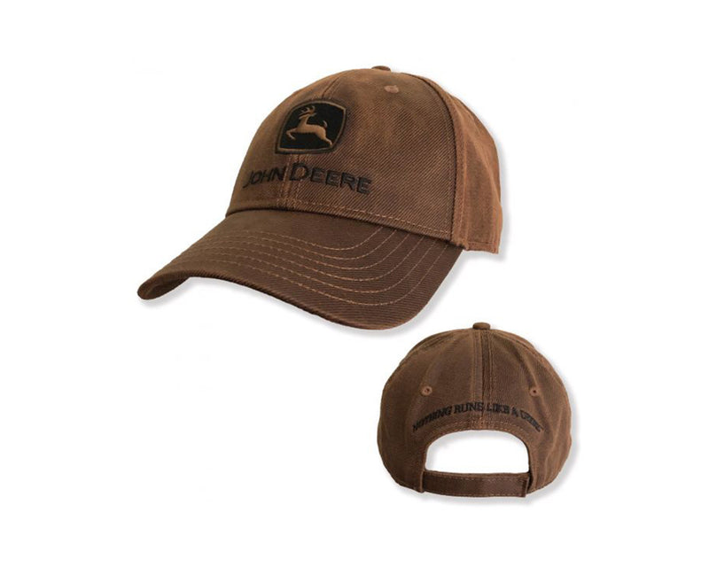 John Deere Oilskin Style Cap MC13080879BW