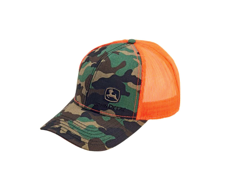 John Deere Trademark Mesh Back Cap Orange MC13080880CA 