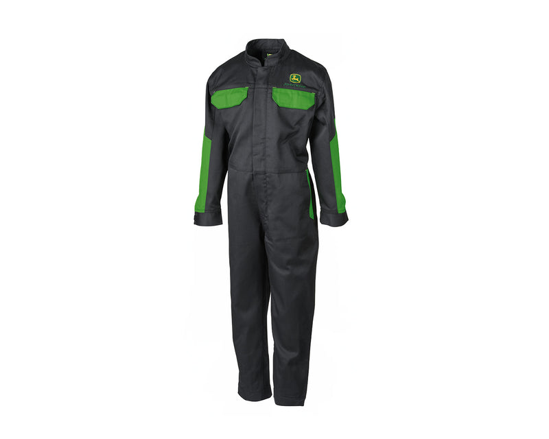 John Deere Childrens' Overalls in Black with Zip Fastening -MCDW1717